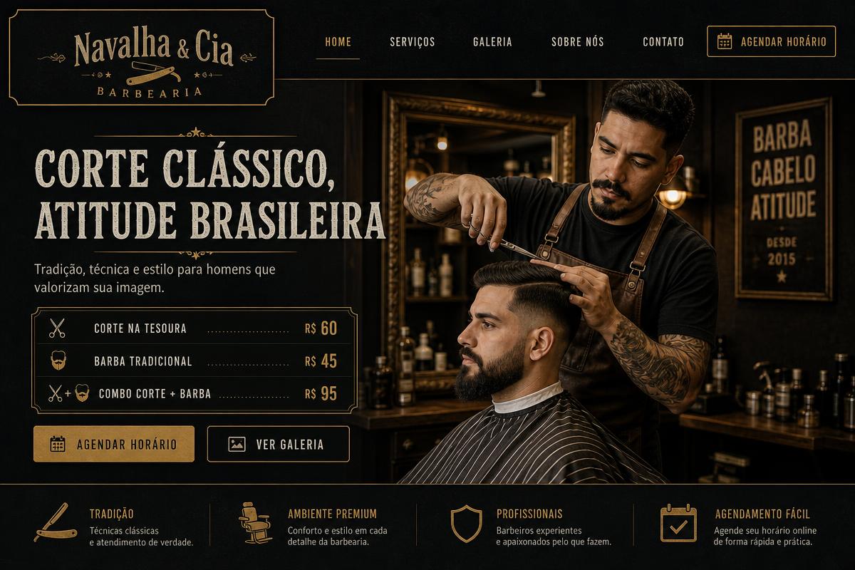 Template Navalha & Cia para Serviços